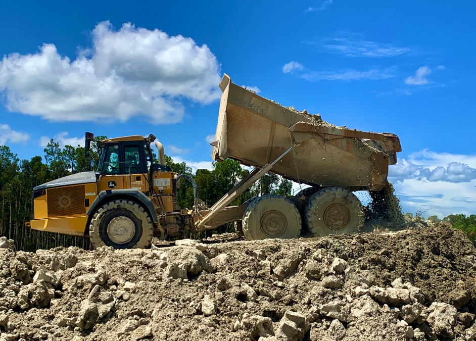 Foundation Laid for the Parking Lot